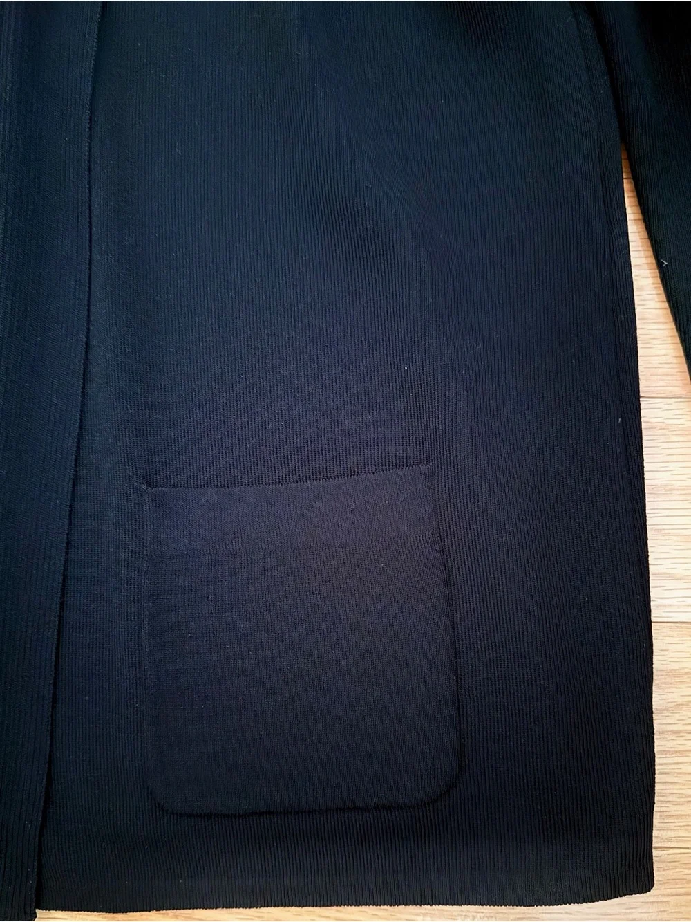 Jones New York Black Open-Front Blazer Cardigan